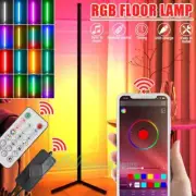 90 CM RGB LED Floor Lamp Smart APP Remote Control Modern Corner Standing Light