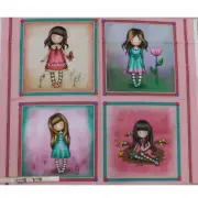 Patchwork Quilting Sewing Fabric Gorgeous Girl C Panel 90x110cm