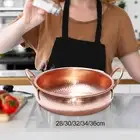 Copper Bowl Hot Pot Pan for Induction Cooktop Gas Copper Salad Bowl Shabu Shabu