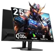 25 Inch Ultra-Thin Monitor with 3-Side Frameless Panel, 1080P 25inch 1K100HZ