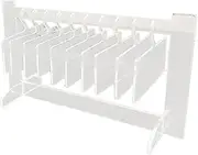 DELORIGIN Acrylic Nail Art Display Boards with 10 Hangers Clear Nails Tips Charm Sample Display Stand False Nail Display Rack Organiser for Salon Nails Art Manicure