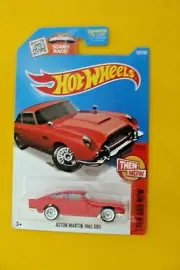 HOT WHEELS ASTON MARTIN 1963 DB5 - RED - THEN and NOW SERIES 1:64 DICAST CAR