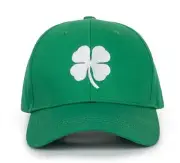Green Clover Ponytail Baseball-Cap for St. Patrick's Day - Adjustable Holiday