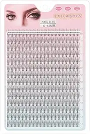 NASHRIO individual Lashes 280 Pcs Clusters 14-row 10D Natural Eyelash Extension C/D Curl Mixed Length 9mm-16mm,Application DIY Lashes Extensions