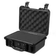 Waterproof Hard Case with DIY Customizable Foam Insert - 11 x 9 x 5in (Black)