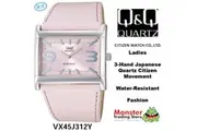 Citizen Made QQ Ladies Fashion Watch 3-Hand Japanese Quartz Movement Water Resist VX45J312
