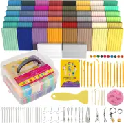 Polymer Clay 50 Colors, Modeling Clay for Kids DIY Starter Kits, Oven Baked Mode