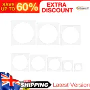 16Pcs Large Circle Stencils Painting, Plastic Templates 2.4-9.8 Inches Reusable