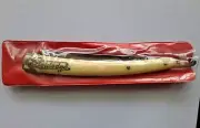 Vintage Dubl Duck Goldedge Solingen Germany Pearl Straight Virgin Razor