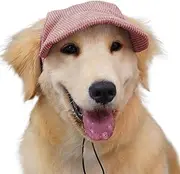 Dog Hat - Sun Protection Hats,Adjustable Design with Ear Holes Beach Visor for Small Medium Large Dogs Outdoor Sport Walking Hiking Beach Outings