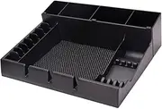 Amagogo Barber Clipper Tray Cosmetic Storage Box Wear Resistant Detachable Professional Hairdressing Tool Holder Hair Trimmer Holder for Stylist
