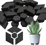 SNAILGARDEN 40pc Invisible Pot Feet, Composable Hexagon Flower Pot Risers for Multi-Style Pots, Non-Slip Gardening Pot Feet Pads for Indoor Outdoor Planters