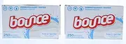 2 Pack of 250ct (500ct Total) Free & Clear Dryer Sheets