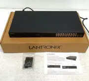NEW Lantronix SM16TAT2SA 16 Port Smart Managed Gigabit Ethernet PoE+ Switch 43B
