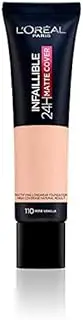 2 x New L'Oreal Infallible 24H Matte Cover Foundation 30ml - 110 Vanilla Rose