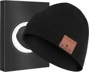 Bluetooth Beanie Headphones Hat Unique Christmas Tech Gifts Black