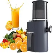 Masticating Juicer, 350W Slow Cold Press Juicer with 45RPM Low Speed, High Juice Yield, Wide Feed Chute, Reverse Function, for Home & Commercial Use