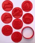 Football team nrl cookie cutter fondant stamps embosser