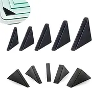 YouU Corner Protectors 4mm/5mm/6mm/8mm/10mm Shape Triple-cornered Glass Corner Protector Cushion for protecting the edge of mirror/glass/sheet metal 50 pcs