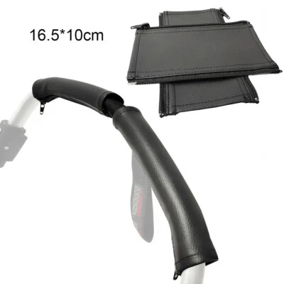 Universal Faux Leather Handle Covers Stroller Pram Pushchair Buggy