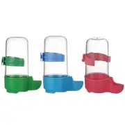 3PCS Parrot Drinker Feeder Bird Cage Automatic Drinking Water Feeder Bottle
