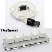 5 Key Gaming Keyboard Programming Macro keypad Mechanical Keyboard + Data Cable