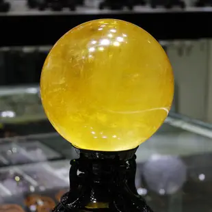 【艾朵拉水晶】 【請先聊聊確認有無現貨】 黃水晶球 冰洲 黃冰洲球 方解石 七星陣擺件 黃球批發