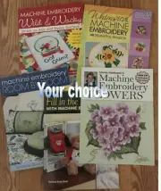 MACHINE EMBROIDERY BOOKS Softcover with CD - YOUR CHOICE