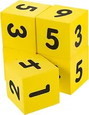 Hohopeti 5pcs Portable Eva Dice for Party Games Dice Props for Learning Activities Fun and Engaging Game Supplies for Family Gatherings and Outdoor Events