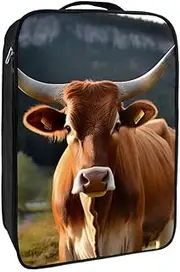 [YTYVAGT] Shoe Bags for Travel,Travel Shoe Bags for Packing,Shoe Travel Bag,Animal Cow Brown Cattle Animal