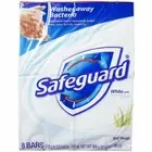 Safeguard White Antibacterial Bar Soap with A Touch Of Aloe 4 Oz 8 Bars 6 Pack