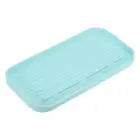 Silicone Kitchen Sink Organizer Tray, Silicone Soap Dispenser Tray(Light Blue)