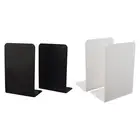 2x Metal Bookends Supports, Book Organizer, Desk Bookshelf Decor,Study