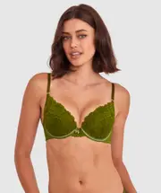 Bethany Essentials Double Push Up Bra - Khaki