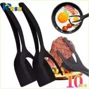 Multifunctional Steak Frying Spatula Clip 2-In-1 Nylon Spatula Food Clips New