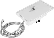 RIZGHWOY RV Exterior Shower Box Premium Stainless Steel Hot Cold Switch Kit for Motorhome Caravan, Durable Material, Outdoor Showering