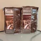 Croscill Bali Beige European Pillow Sham Corded Trim Set of 2