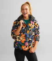 NWT Billabong Switchback Pullover - Fleece Half Zip - Women?s Size L