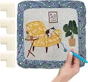 Tufts Frame Cover Flannel Grip Cover Craft Sewing Hoop Embroidery Corner Anti-collision Frame Protection Foam Hoop Cover Sewing Cover