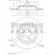 Bremtec Euro-Line GeoZinc Coated Brake Rotor - BDR20540EL