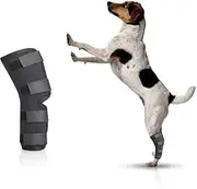 Dog Knee Brace for Hind Leg - Adjustable Rear Leg Brace - Dog Bandage Wrap for Recovering Injured, Luxating Patella, Torn ACL, Arthritis or Diseased Legs - Strong Stability Dog Leg Support (Large)
