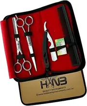 Hair Scissors | Professional Hair Cutting Scissors Set with Hair Comb Hairdressing Scissors| Thinning Scissors Silver 7 inch