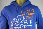 DC SHOES MEN'S BLUE PULL-OVER HOODIE/SWEATSHIRT W/ LOGO size Small