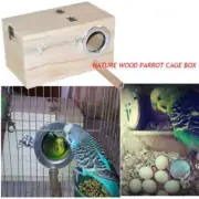 Bird Nest Breeding Box House Bed Cage Hut Cave Canary Finch Budgie w/ Stick AUS