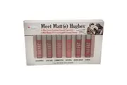 Meet Matte Hughes Mini Long-Lasting Liquid Lipsticks Set by the Balm for Women - 6 Pc Set 0.04oz Charming, 0.04oz Sincere, 0.04oz Committed, 0.04oz Doting, 0.04oz Dedicated, 0.04oz Loyal
