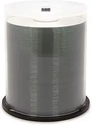 Verbatim CD-R 700MB 52X Shiny Silver Silk Screen Printable, Hub Printable - 100pk Spindle