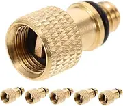 JECOMPRIS 6pcs American to English Valve Adapters Bike Pump Inflation Air Compressor Adapter for Bike Tire