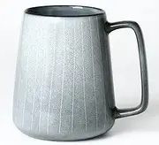 HYTYSKAR Large Ceramics Coffee Mugs, 24 OZ Large Handle Coffee Mugs, Extra Large Tea and Coffee Cup for Office and Home, Microwave and Dishwasher Safe (24 OZ Grey)