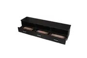Redfern Tech TV Unit 3 Drawers Entertainment Unit - Black
