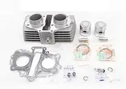 Motorcycle Styling Motorcycle Cylinder Kit for Ho-nda CB125 Twin CA125 Rebel CB125T CBT125 CM125 244FMI 247FMJ 125cc Upgrade 150cc Modification Parts(150cc Grey)